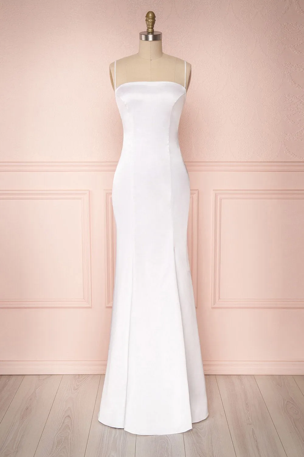 Naomie Ivory | Silky Mermaid Gown sold by Boutique 1861