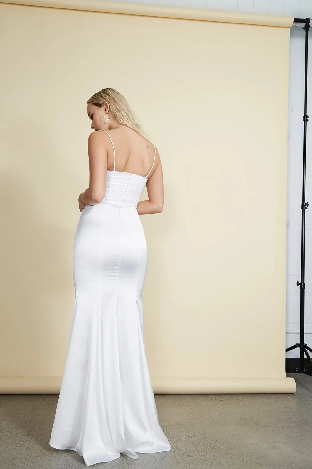 Naomie Ivory | Silky Mermaid Gown sold by Boutique 1861 product image thumbnail 3