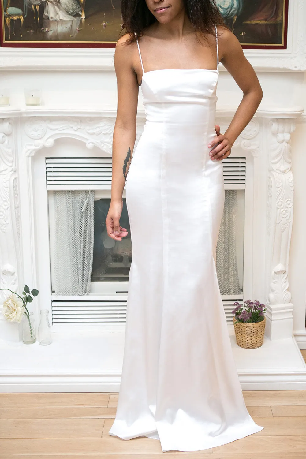 Naomie Ivory | Silky Mermaid Gown sold by Boutique 1861 product image thumbnail 4
