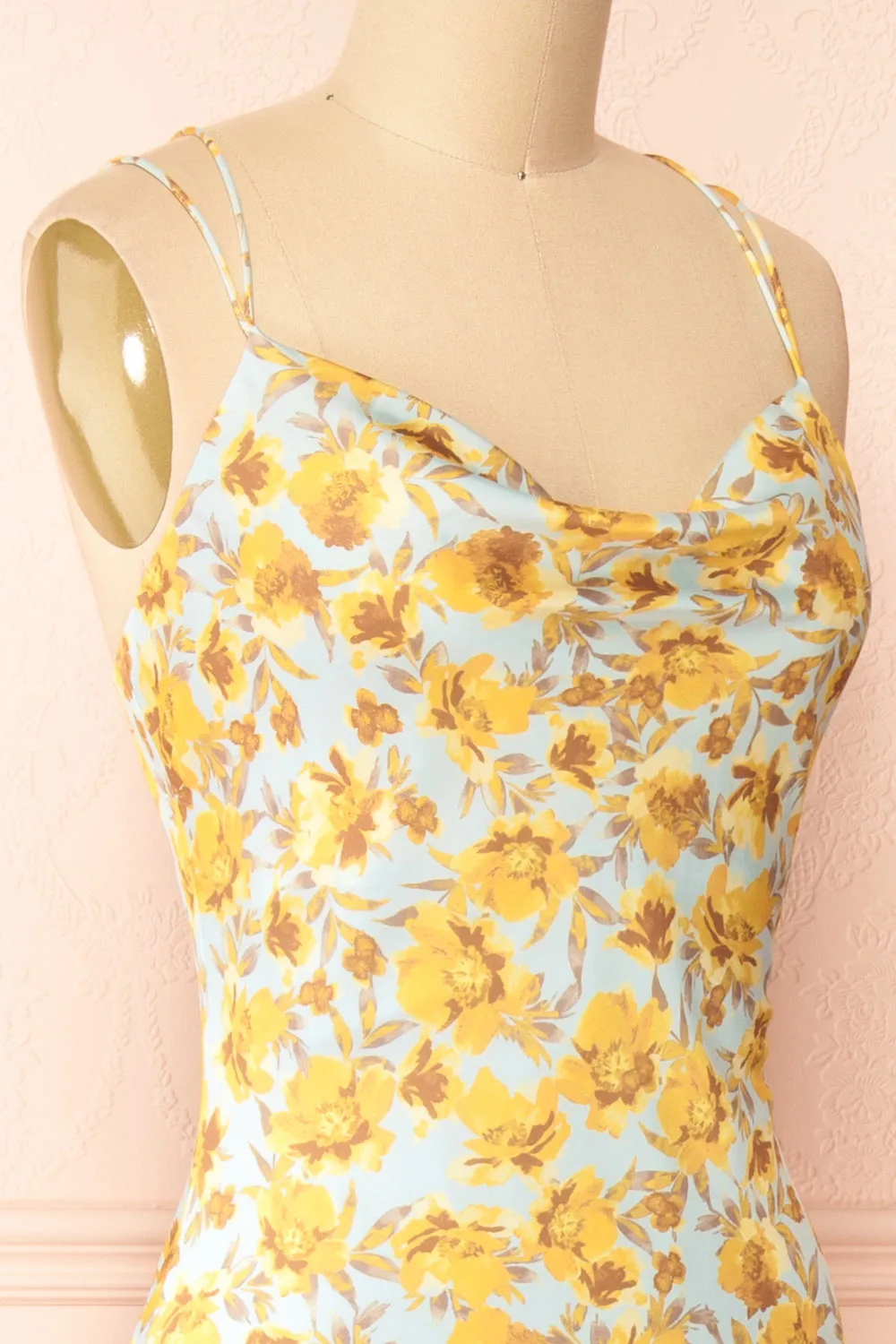 Dayna | Cowl Neck Floral Midi Dress sold by Boutique 1861 product image thumbnail 5