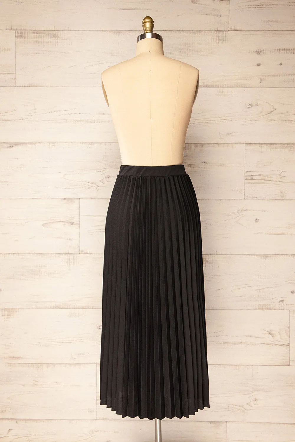 Vaduz Black | Pleated Maxi Skirt sold by Boutique 1861 product image thumbnail 5