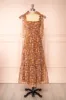 Orilee | Floral A-Line Midi Dress sold by Boutique 1861