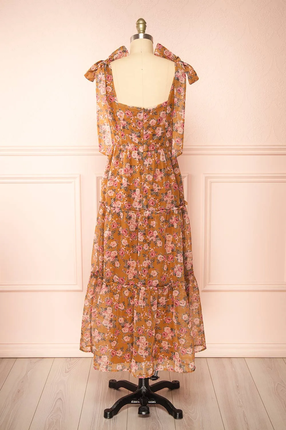 Orilee | Floral A-Line Midi Dress sold by Boutique 1861 product image thumbnail 5