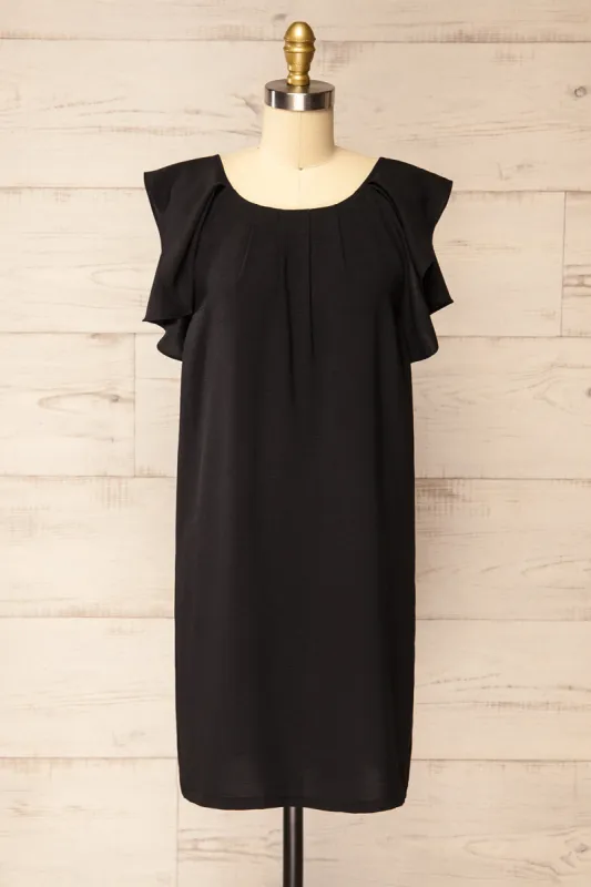 Aaron Black | Straight Short Dress sold by Boutique 1861