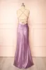 Sonia Lavender | Mermaid Maxi Dress with Slit sold by Boutique 1861