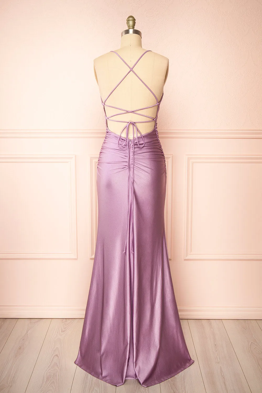 Sonia Lavender | Mermaid Maxi Dress with Slit sold by Boutique 1861 product image thumbnail 2