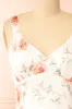 Charlize | Floral Satin Midi Dress sold by Boutique 1861