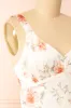 Charlize | Floral Satin Midi Dress sold by Boutique 1861