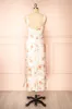 Charlize | Floral Satin Midi Dress sold by Boutique 1861