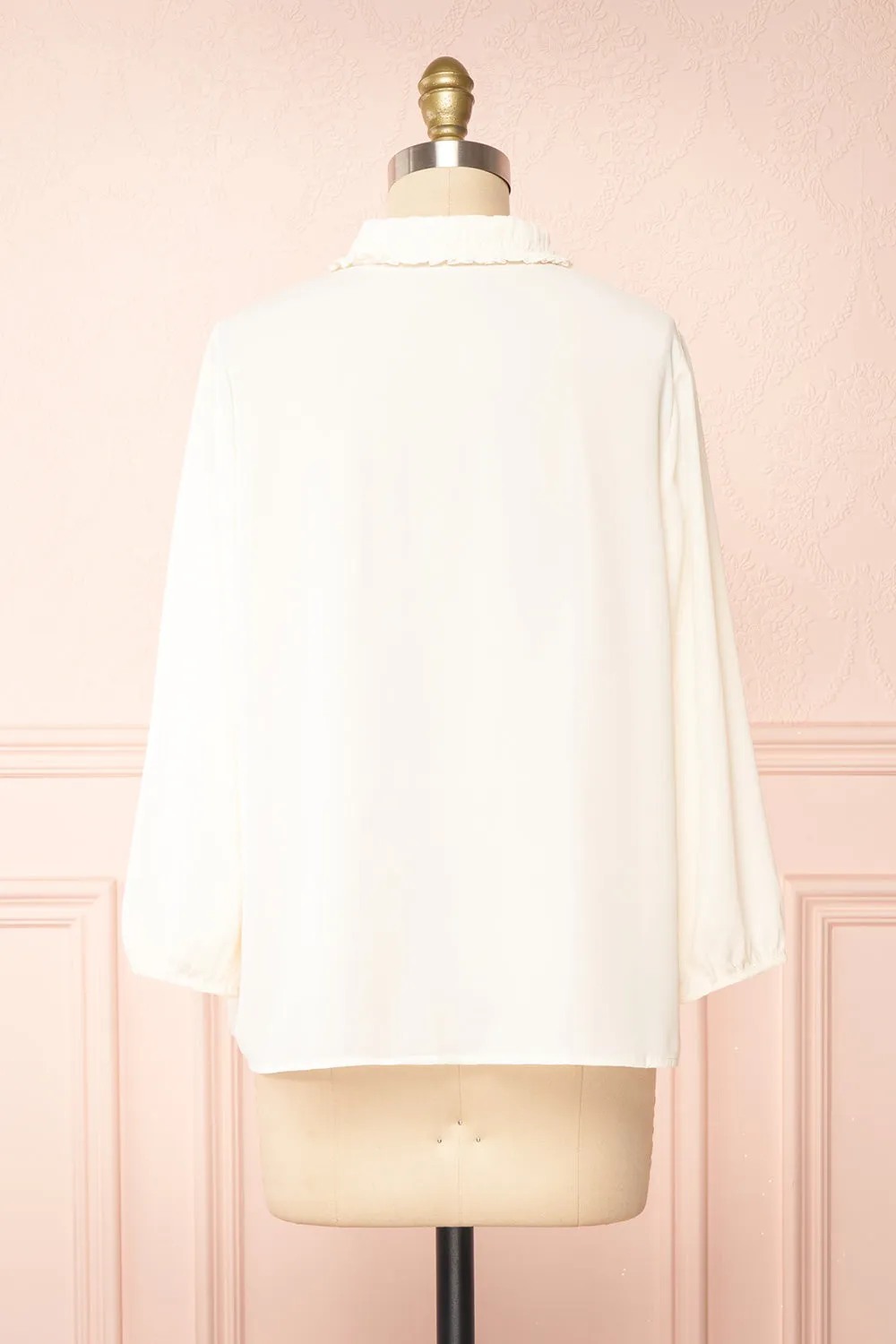 Lunshi | Long Sleeve Ruffled Button-Up Blouse sold by Boutique 1861 product image thumbnail 5