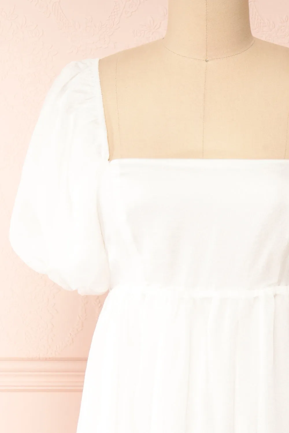 Chrissy | White Maxi Dress w/ Empire Waist sold by Boutique 1861 product image thumbnail 3