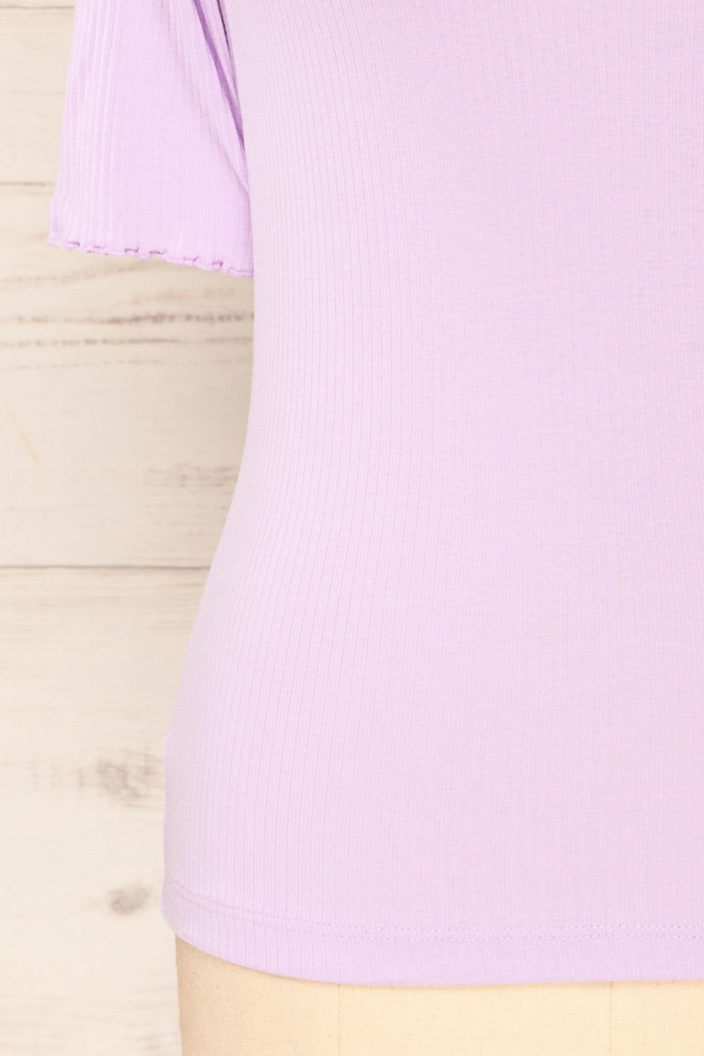 Nirvana Mauve | Ribbed Top w/ Frills sold by Boutique 1861 product image thumbnail 7