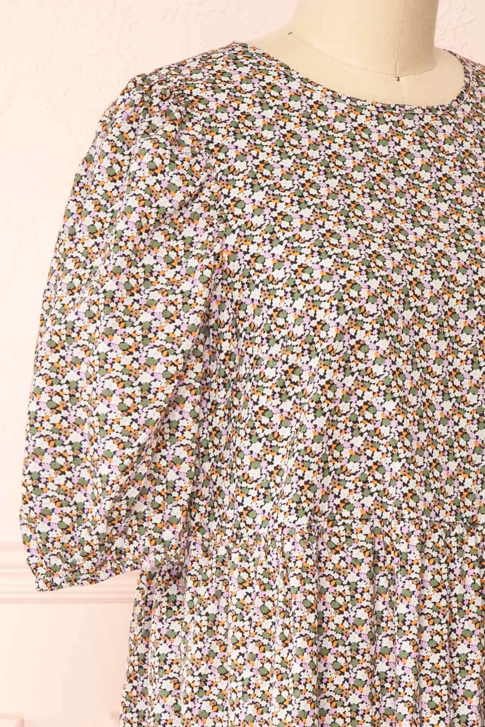 Cesana | Puffy Sleeve A-Line Floral Dress sold by Boutique 1861 product image thumbnail 4
