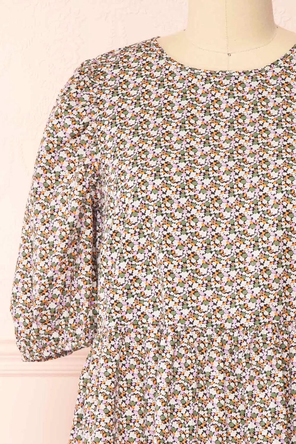 Cesana | Puffy Sleeve A-Line Floral Dress sold by Boutique 1861 product image thumbnail 2