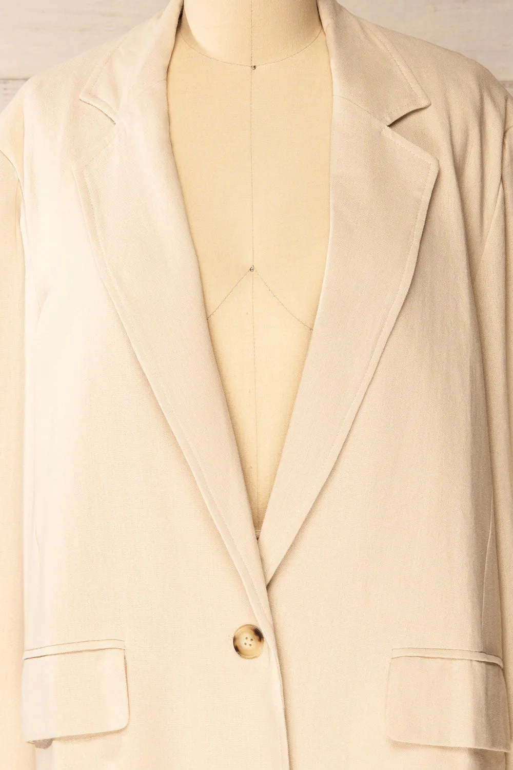 Brando Beige | Oversized Blazer sold by Boutique 1861 product image thumbnail 5
