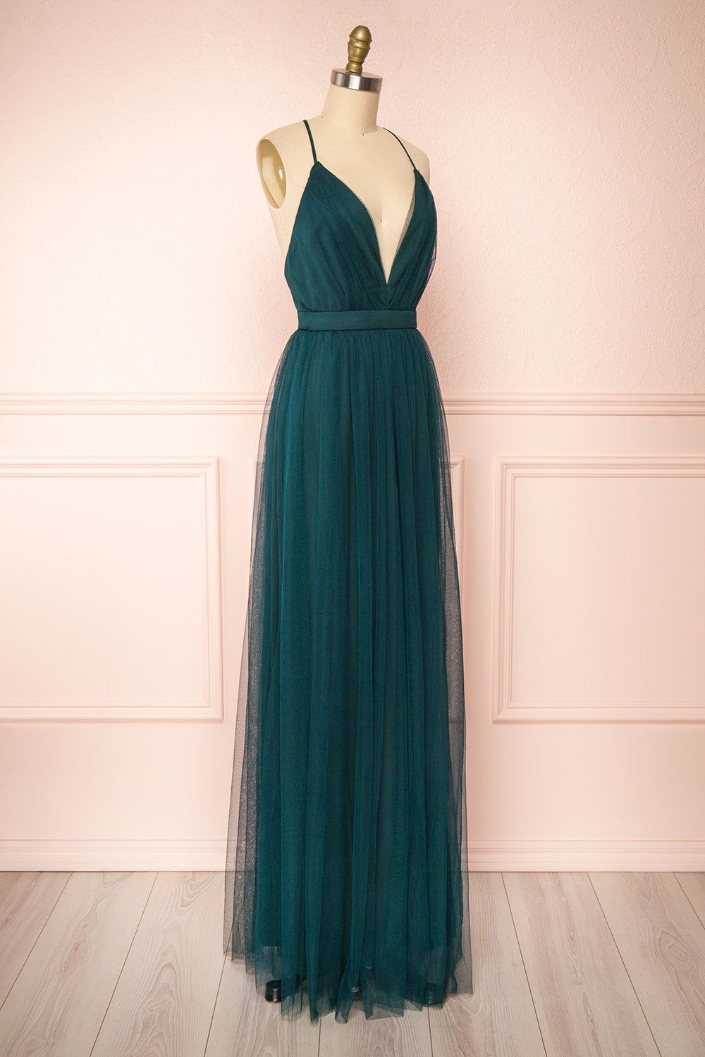 Ilaria Green | Tulle Maxi Dress sold by Boutique 1861 product image thumbnail 3