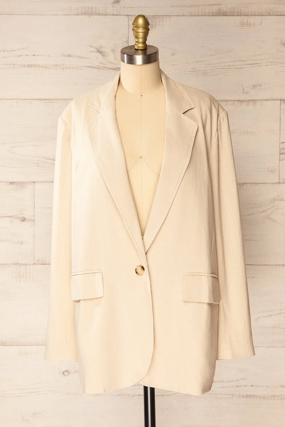 Brando Beige | Oversized Blazer sold by Boutique 1861