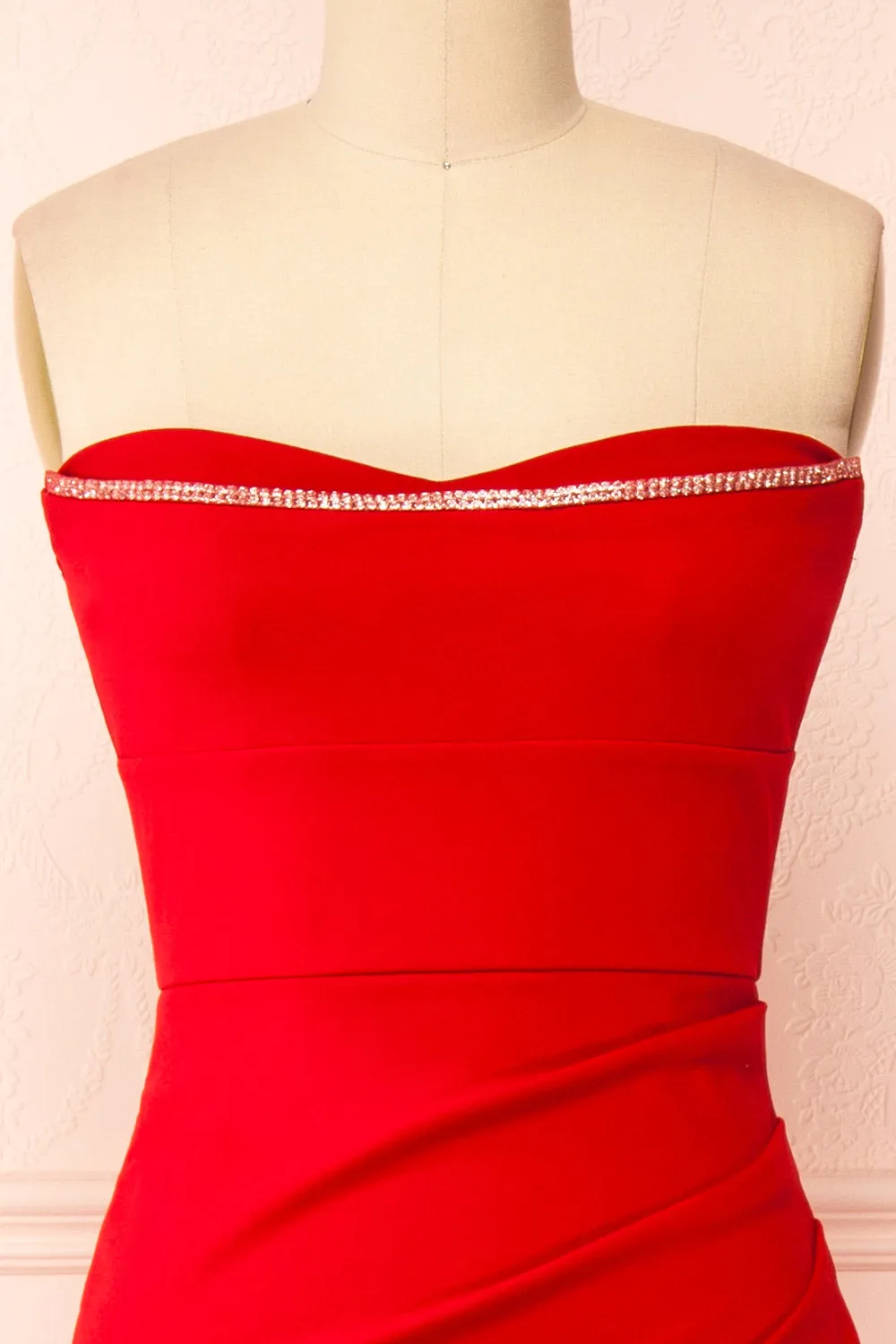 Elvya Red | Bustier Maxi Mermaid Dress sold by Boutique 1861 product image thumbnail 3