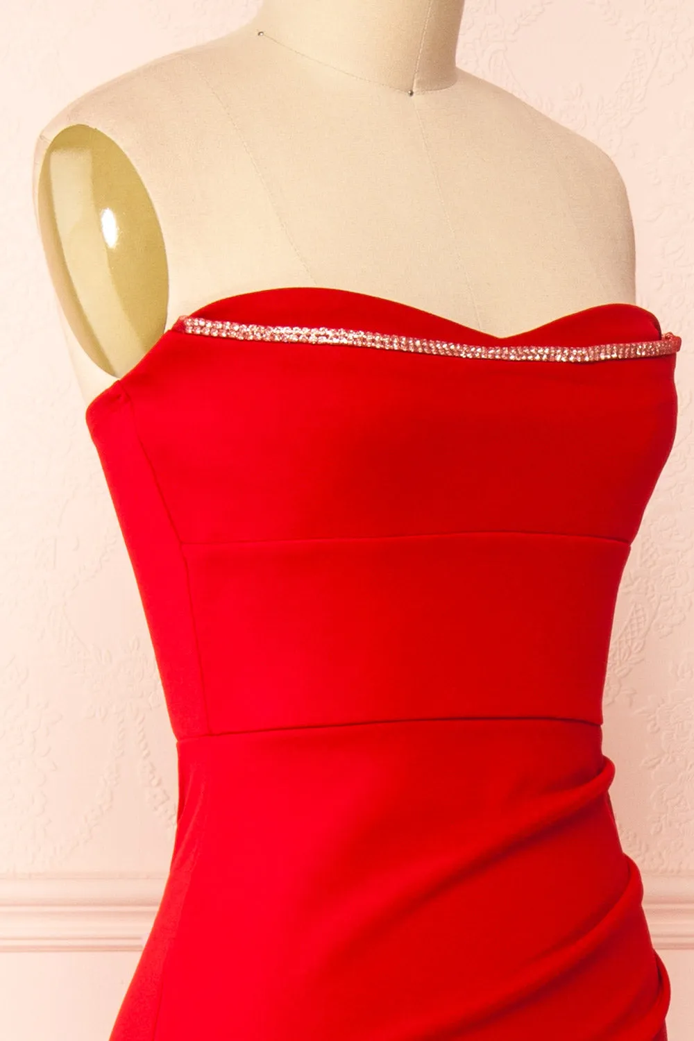 Elvya Red | Bustier Maxi Mermaid Dress sold by Boutique 1861 product image thumbnail 5
