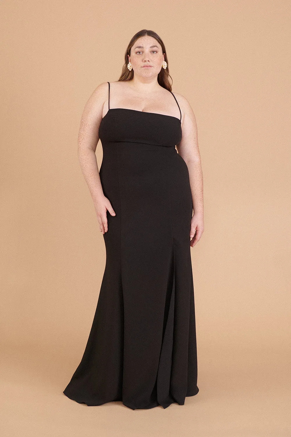 Milena Black | Mermaid Gown w/ Slit sold by Boutique 1861 product image thumbnail 2