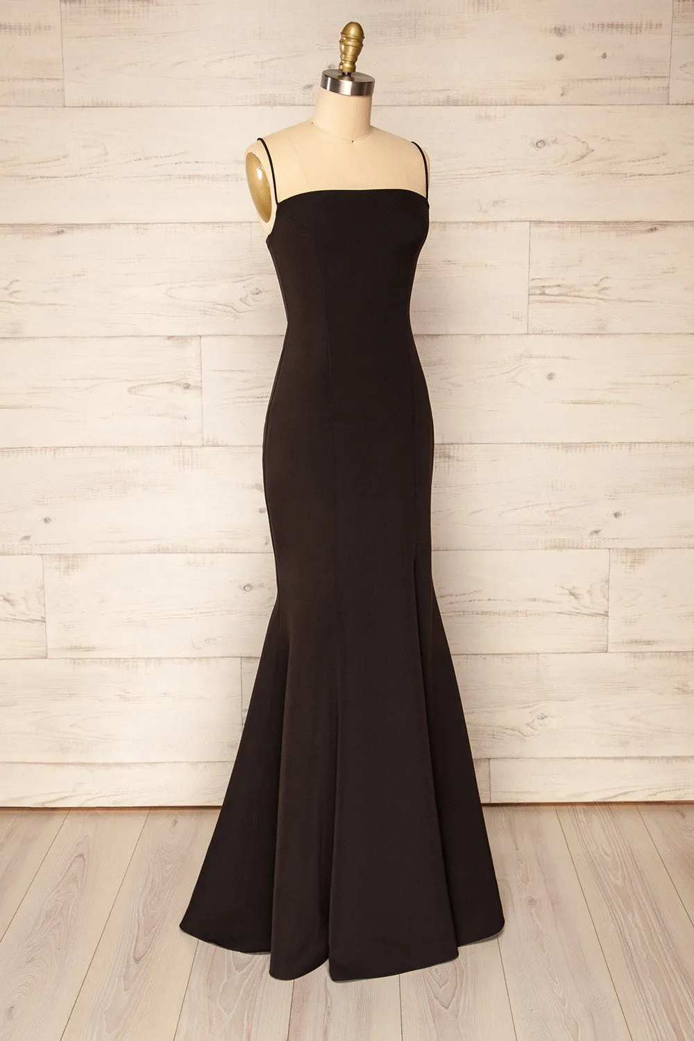 Milena Black | Mermaid Gown w/ Slit sold by Boutique 1861 product image thumbnail 4