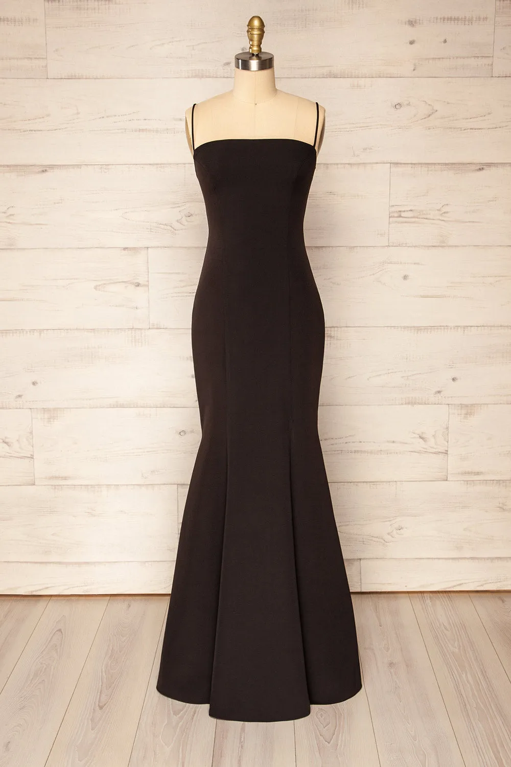 Milena Black | Mermaid Gown w/ Slit sold by Boutique 1861