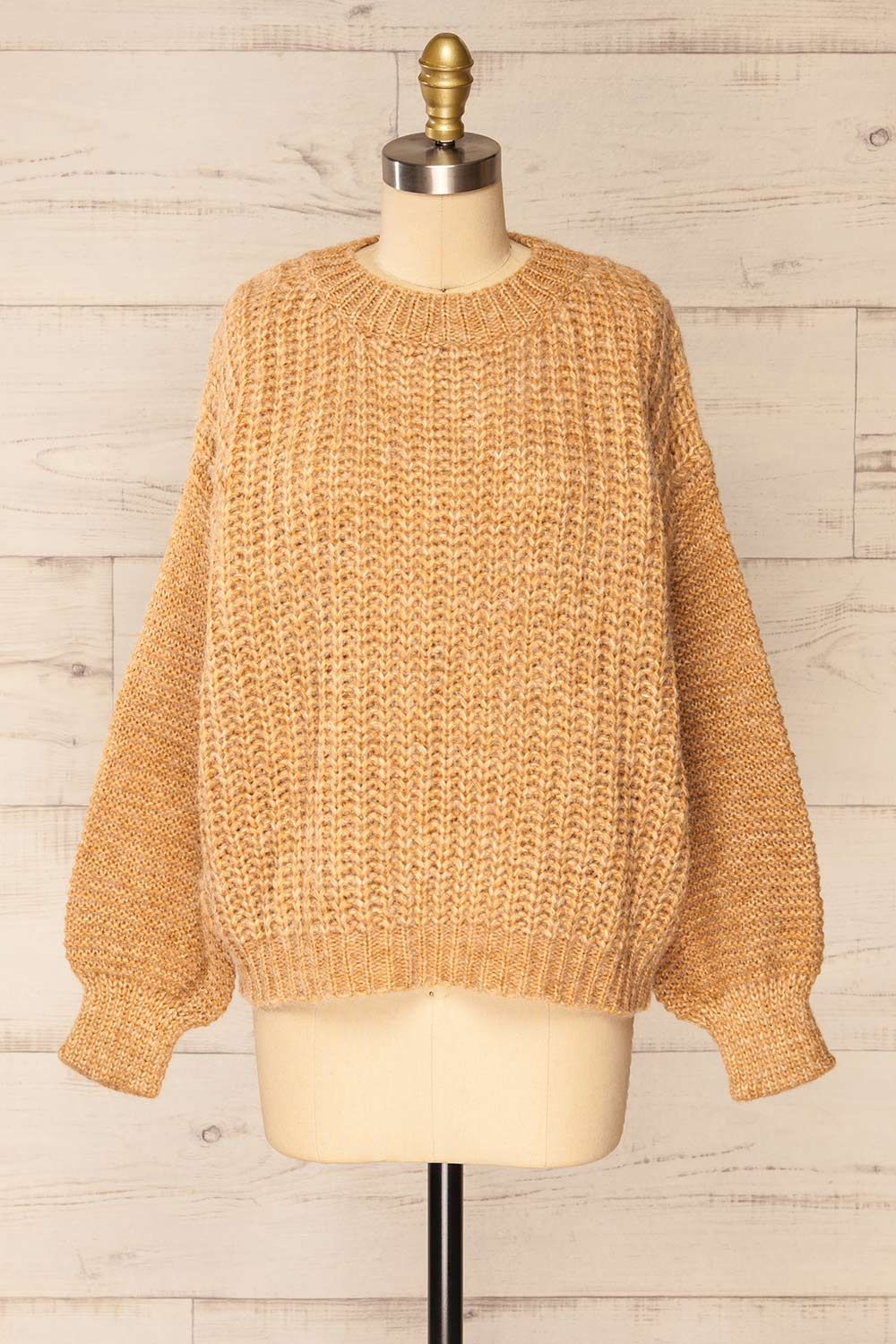 Fagerasen Caramel | Oversized Knit sweater sold by Boutique 1861
