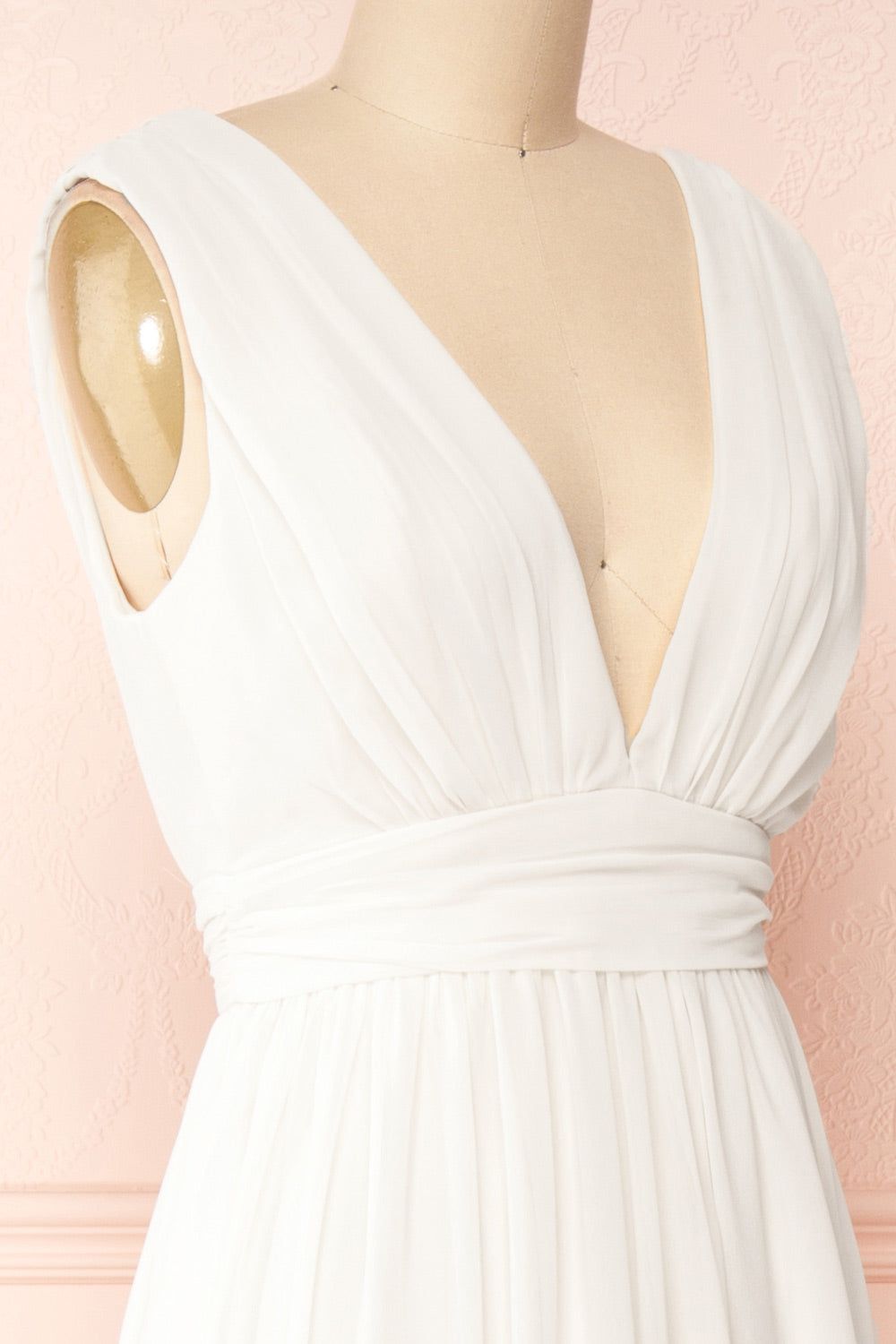 Animos Ivory | V-Neck Maxi Dress sold by Boutique 1861 product image thumbnail 5