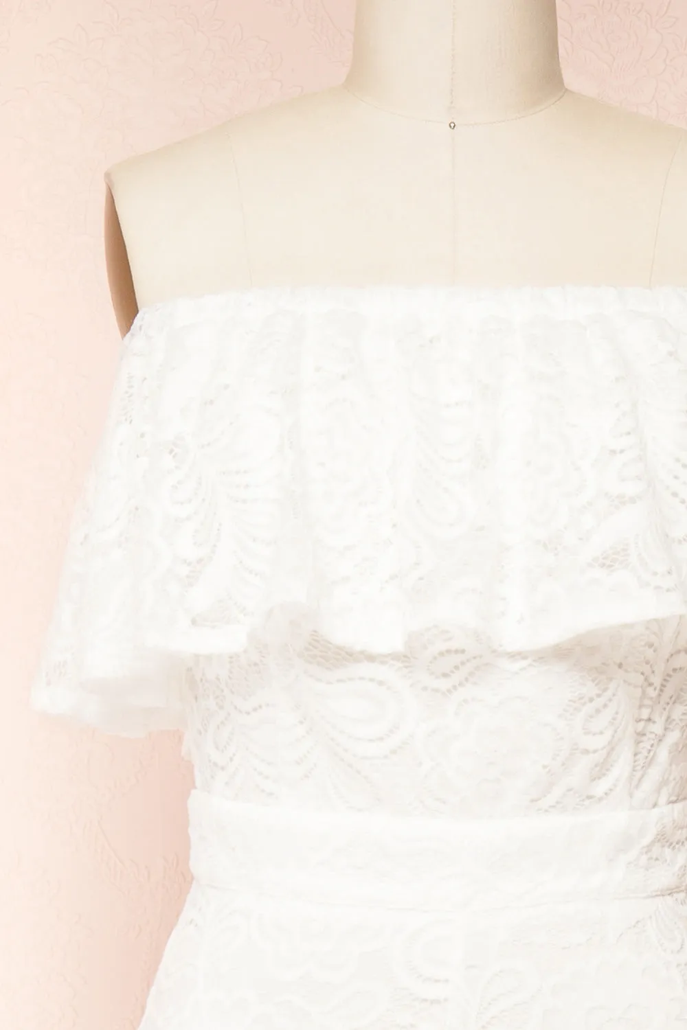 Isolabella | White Lace Jumpsuit sold by Boutique 1861 product image thumbnail 3