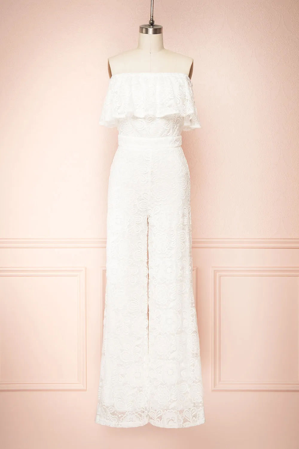 Isolabella | White Lace Jumpsuit sold by Boutique 1861