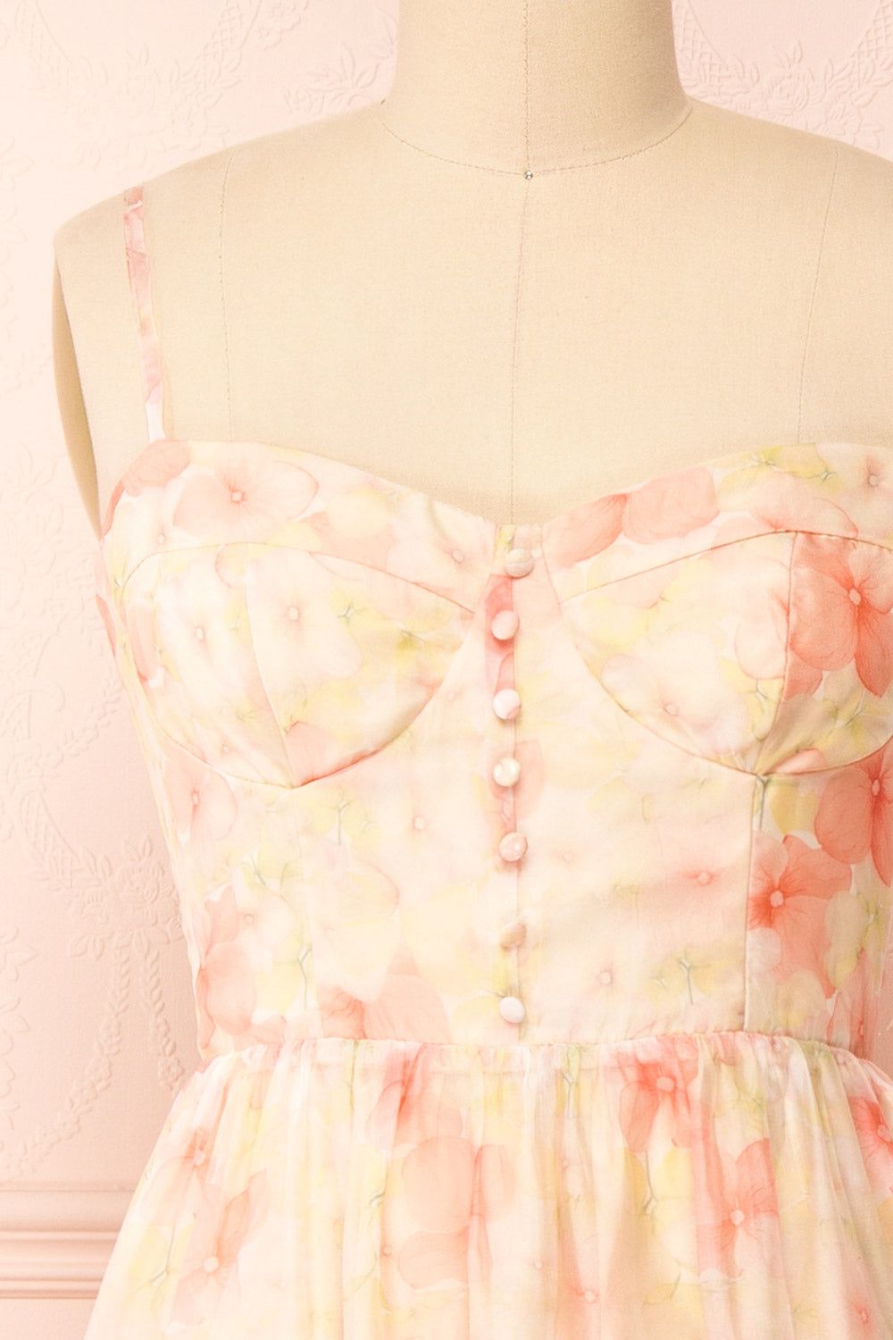 Ambu | Floral Midi Dress w/ Buttons sold by Boutique 1861 product image thumbnail 2