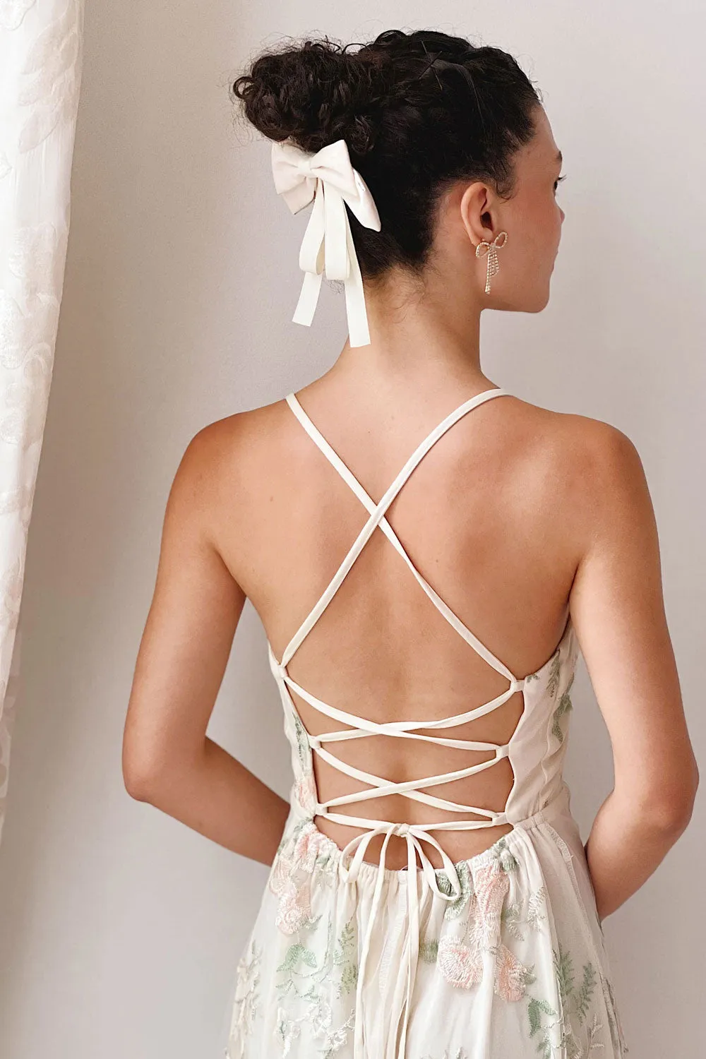 Hildred | Embroidered Midi Dress with Open Back sold by Boutique 1861 product image thumbnail 2