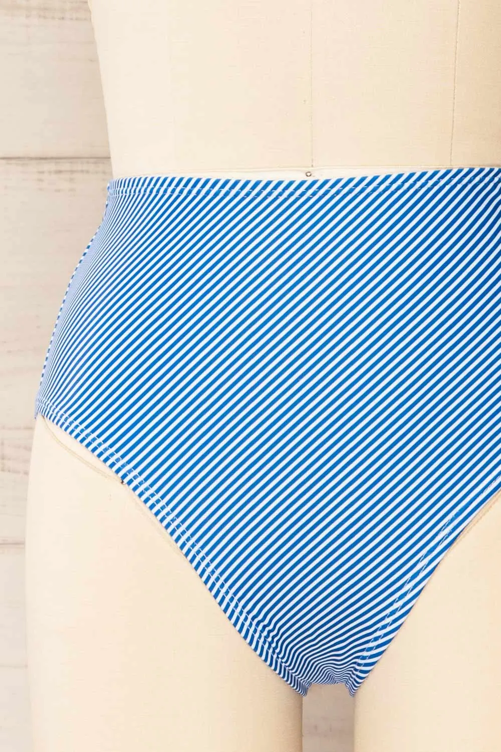 Engel Stripes Blue | High-Waisted Bikini Bottom sold by Boutique 1861 product image thumbnail 3