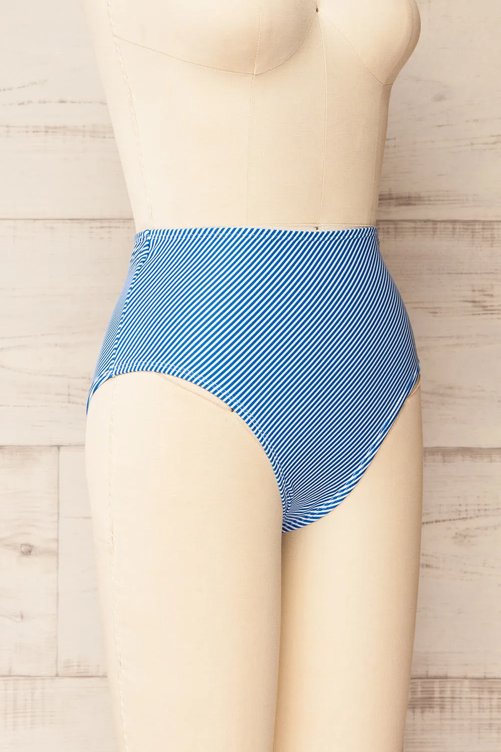 Engel Stripes Blue | High-Waisted Bikini Bottom sold by Boutique 1861 product image thumbnail 4