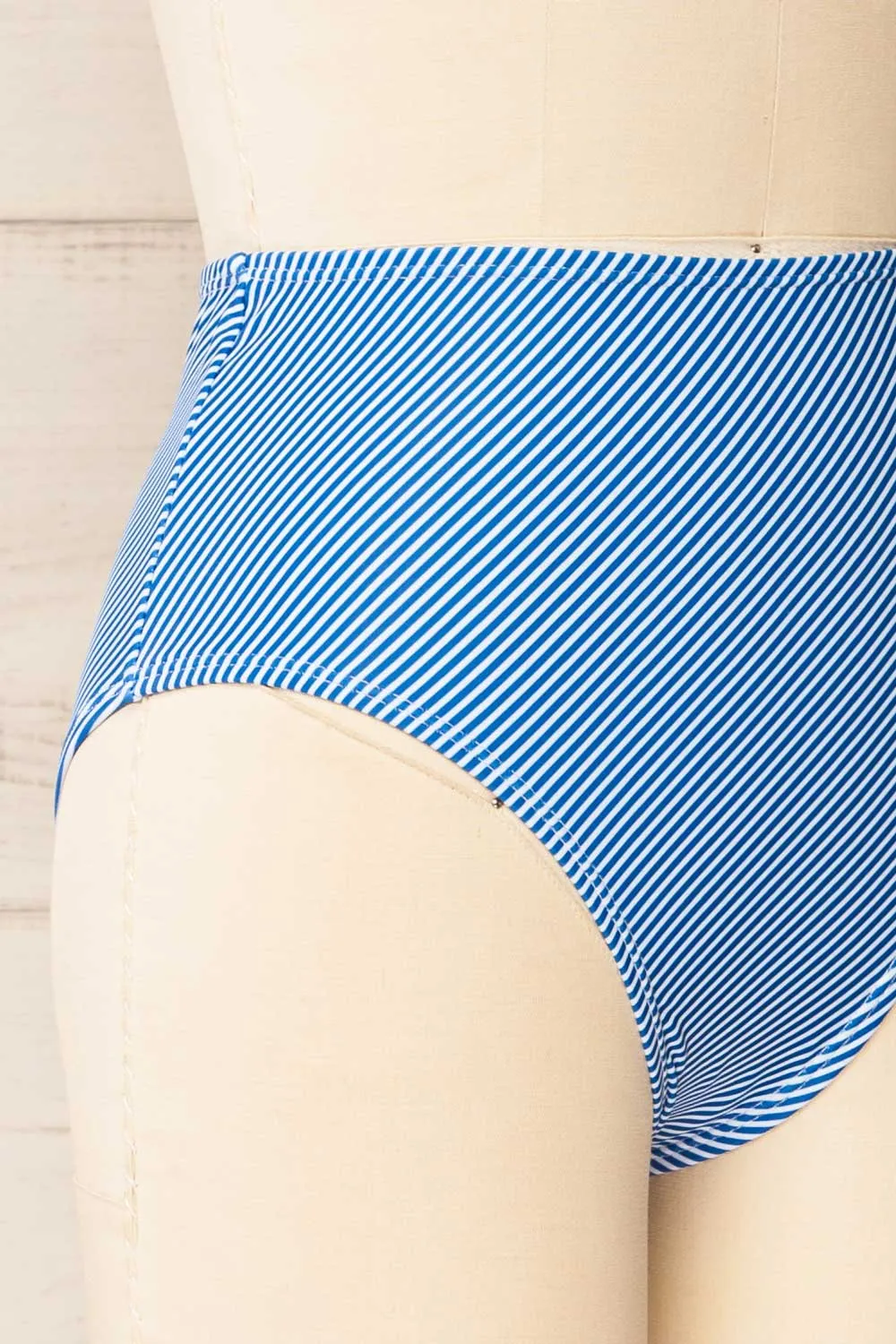 Engel Stripes Blue | High-Waisted Bikini Bottom sold by Boutique 1861 product image thumbnail 5