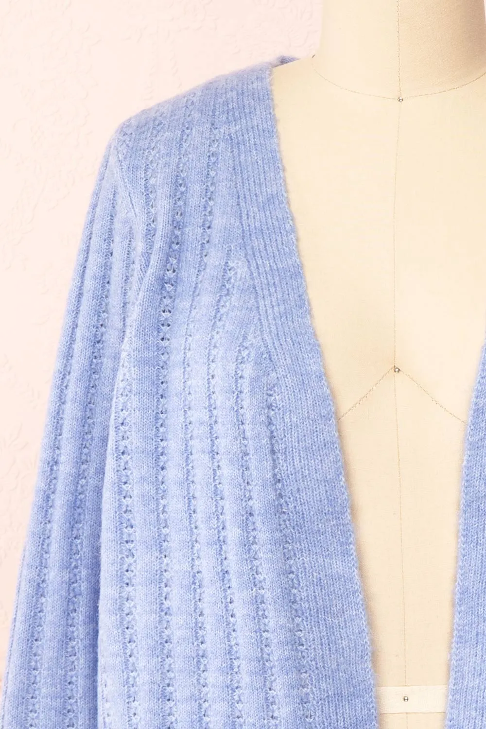 Bezie Blue | Knit Open-Front Cardigan sold by Boutique 1861 product image thumbnail 2