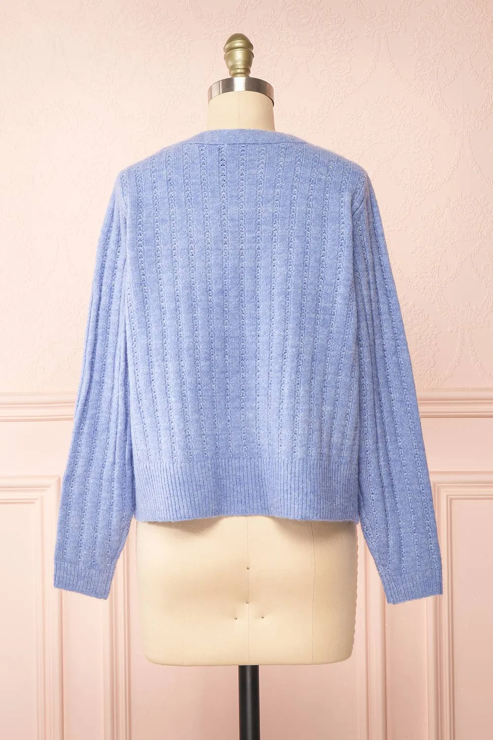 Bezie Blue | Knit Open-Front Cardigan sold by Boutique 1861 product image thumbnail 5