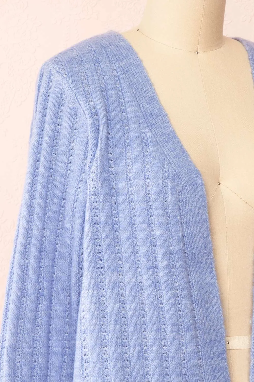 Bezie Blue | Knit Open-Front Cardigan sold by Boutique 1861 product image thumbnail 4