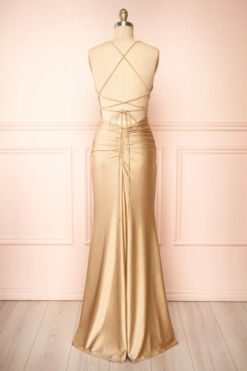 Sonia Champagne | Mermaid Maxi Dress with Slit sold by Boutique 1861 product image thumbnail 2