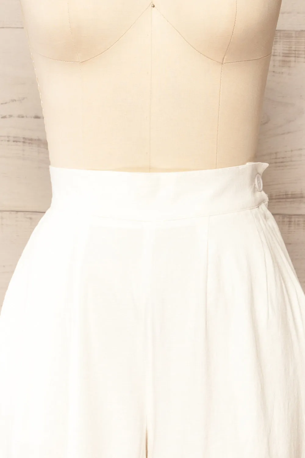 Sobekhotep | Ivory Linen Like Pants sold by Boutique 1861 product image thumbnail 2