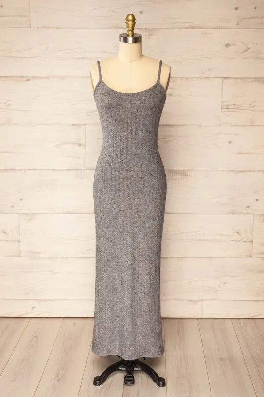 Katherine Grey | Knit Maxi Dress w/ Thin Straps sold by Boutique 1861