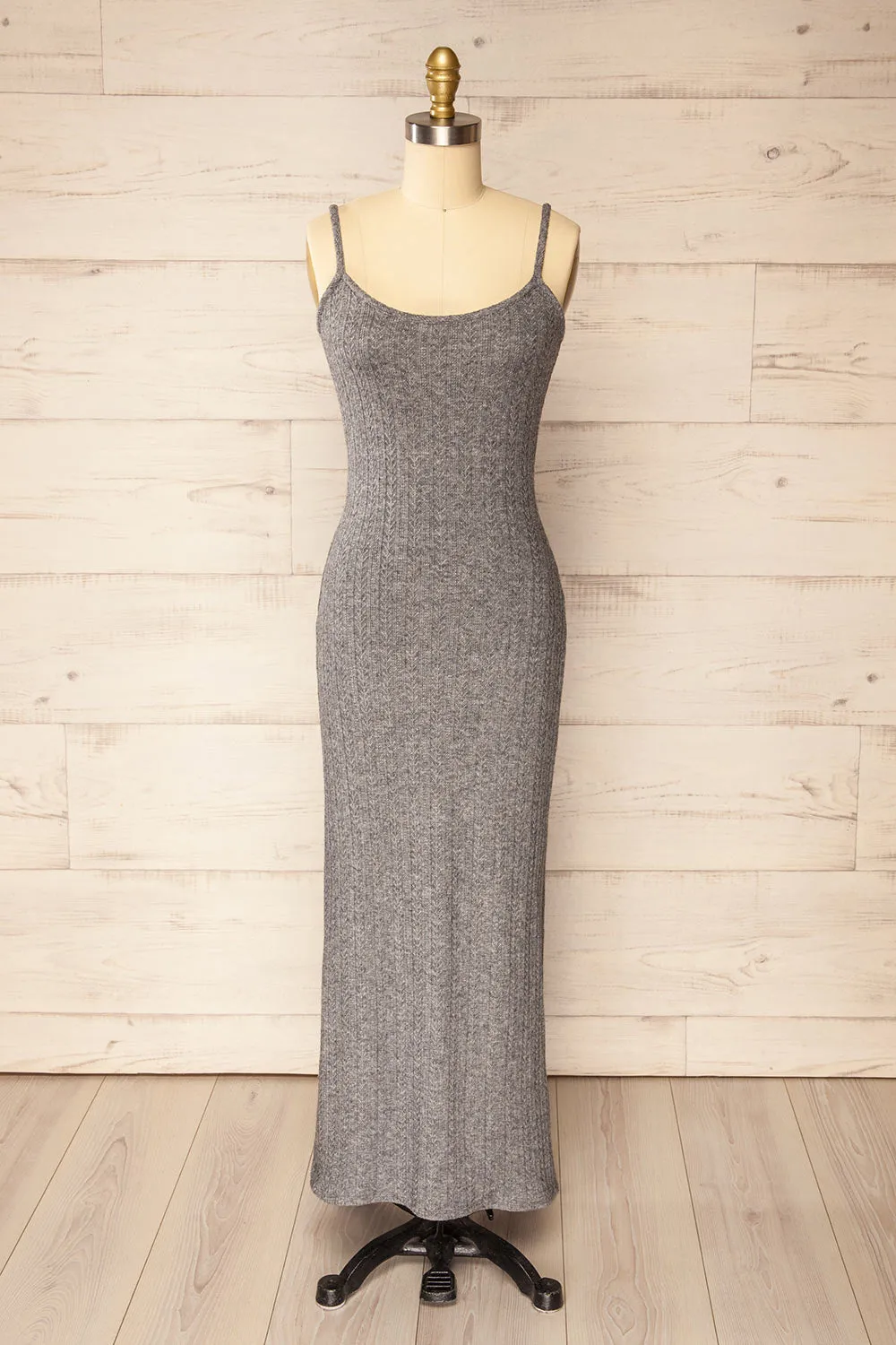 Katherine Grey | Knit Maxi Dress w/ Thin Straps sold by Boutique 1861