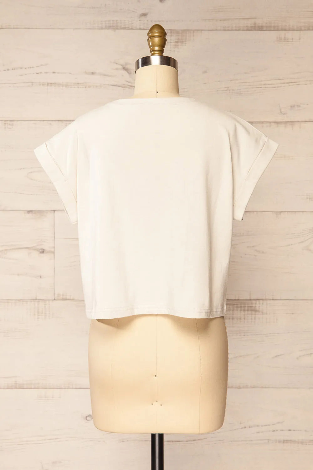 Cheddington Ivory | Cropped T-Shirt sold by Boutique 1861 product image thumbnail 5