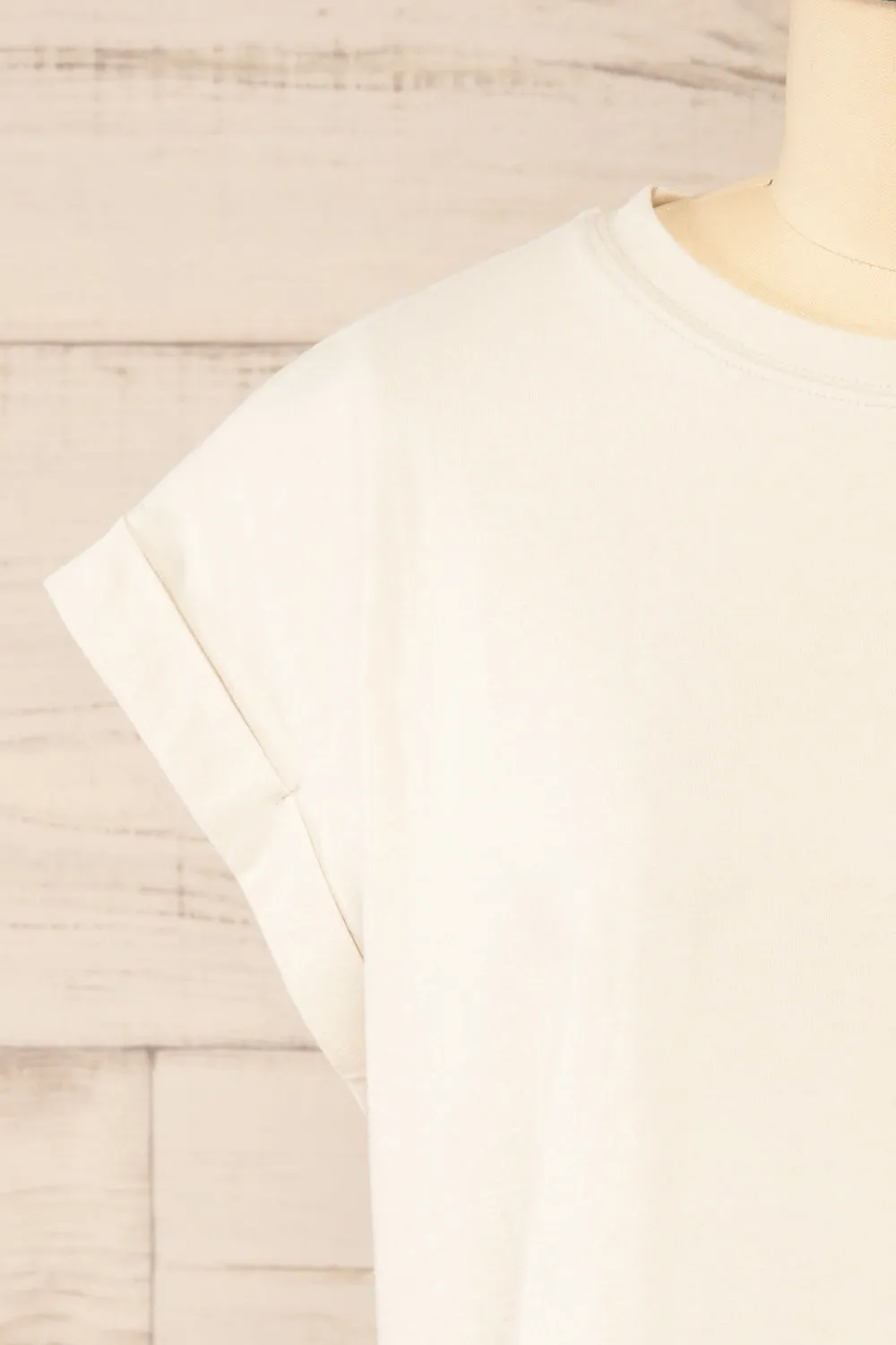 Cheddington Ivory | Cropped T-Shirt sold by Boutique 1861 product image thumbnail 2