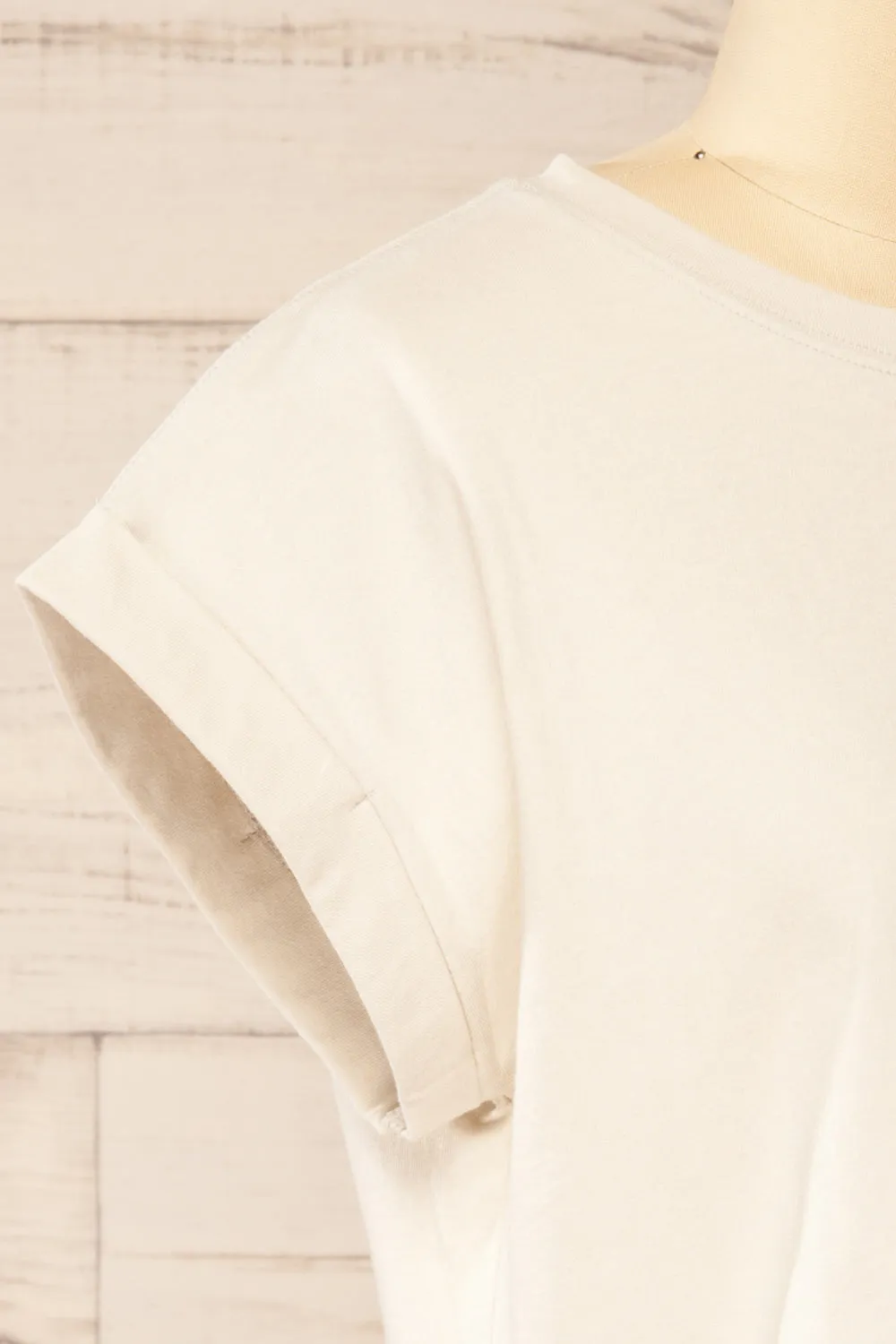 Cheddington Ivory | Cropped T-Shirt sold by Boutique 1861 product image thumbnail 4