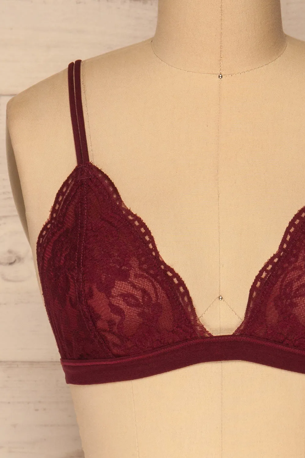 Ati Burgundy | Bralette sold by Boutique 1861 product image thumbnail 2