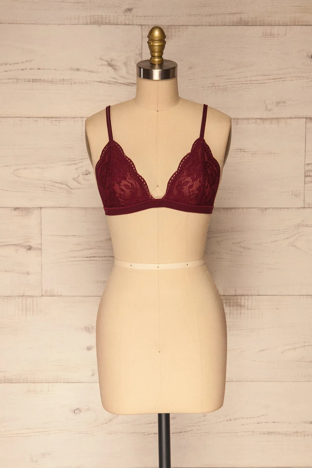 Ati Burgundy | Bralette sold by Boutique 1861
