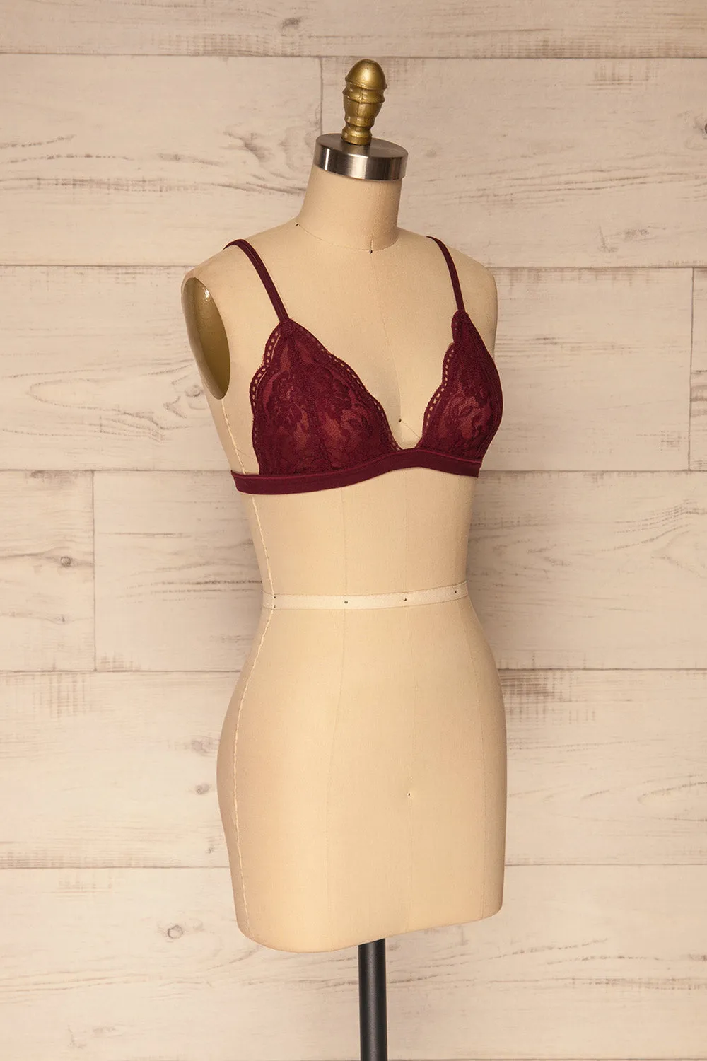 Ati Burgundy | Bralette sold by Boutique 1861 product image thumbnail 3