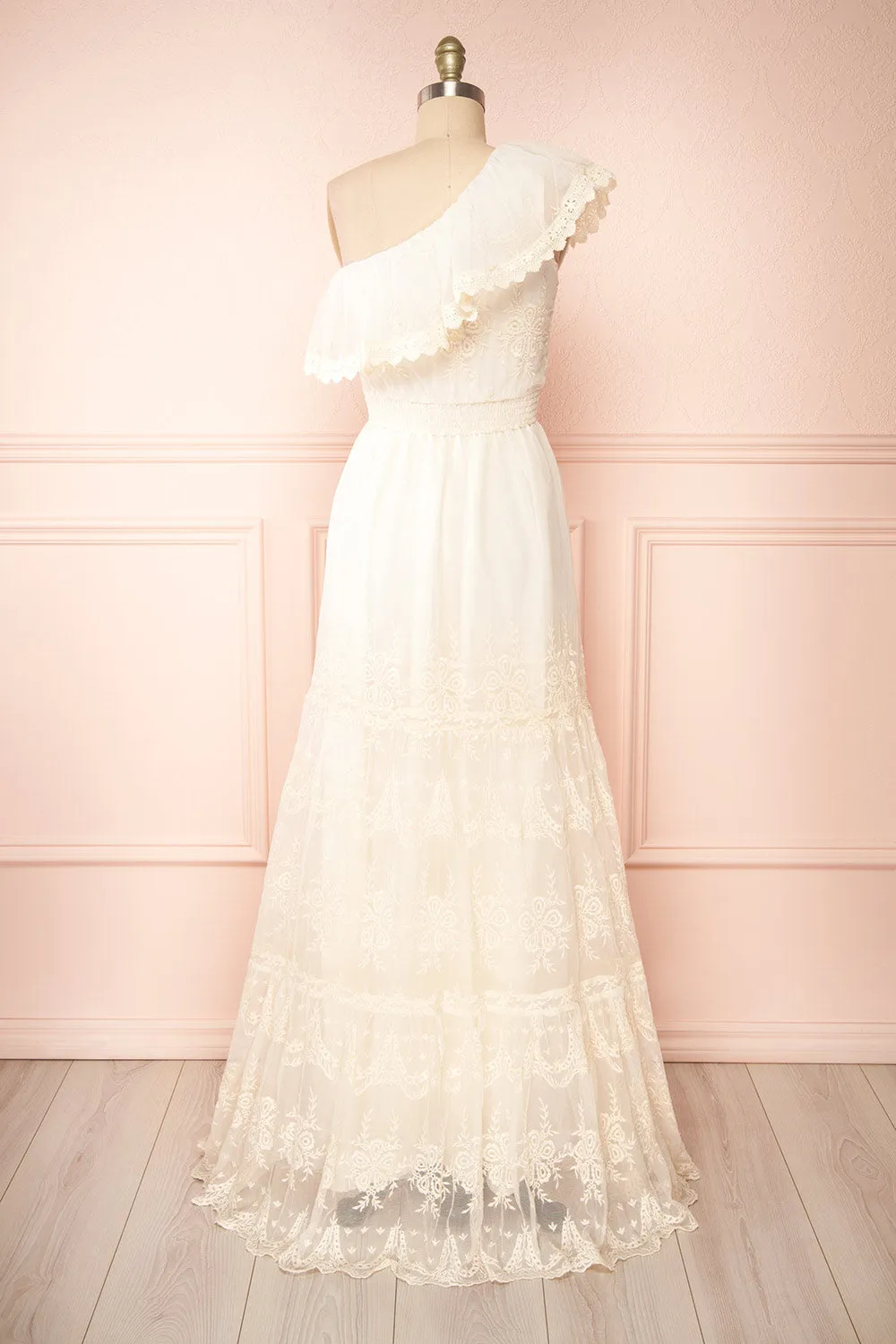 Mary-Grace | One Shoulder Embroidered Maxi Dress sold by Boutique 1861 product image thumbnail 5