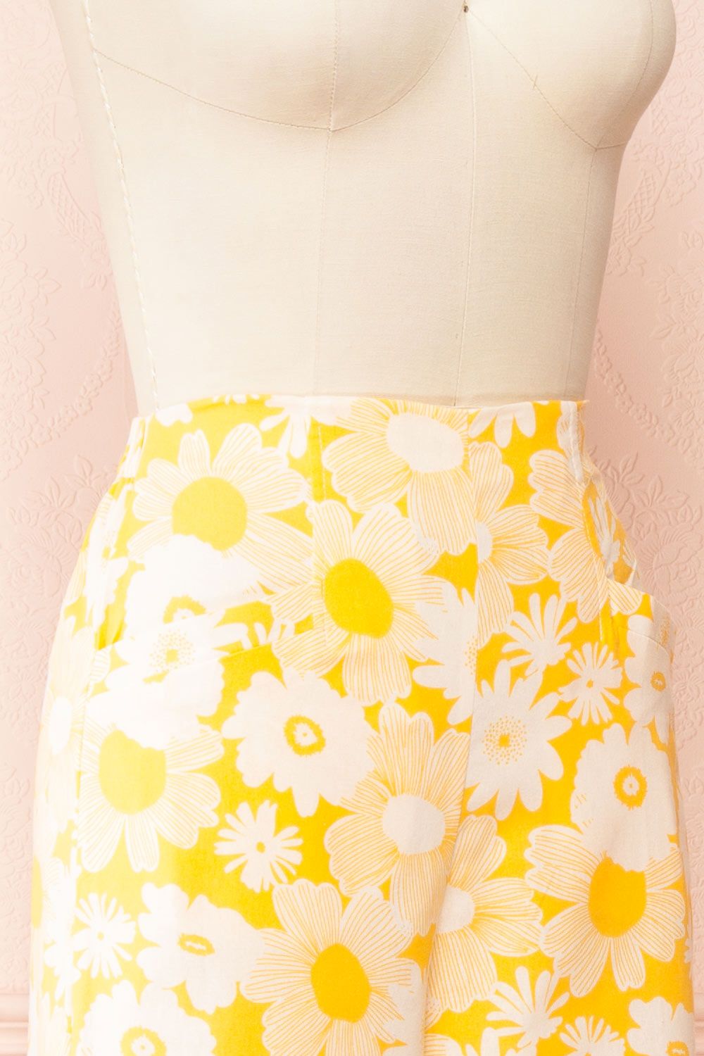 Rumer | Yellow Floral High-Waisted Pants sold by Boutique 1861 product image thumbnail 4